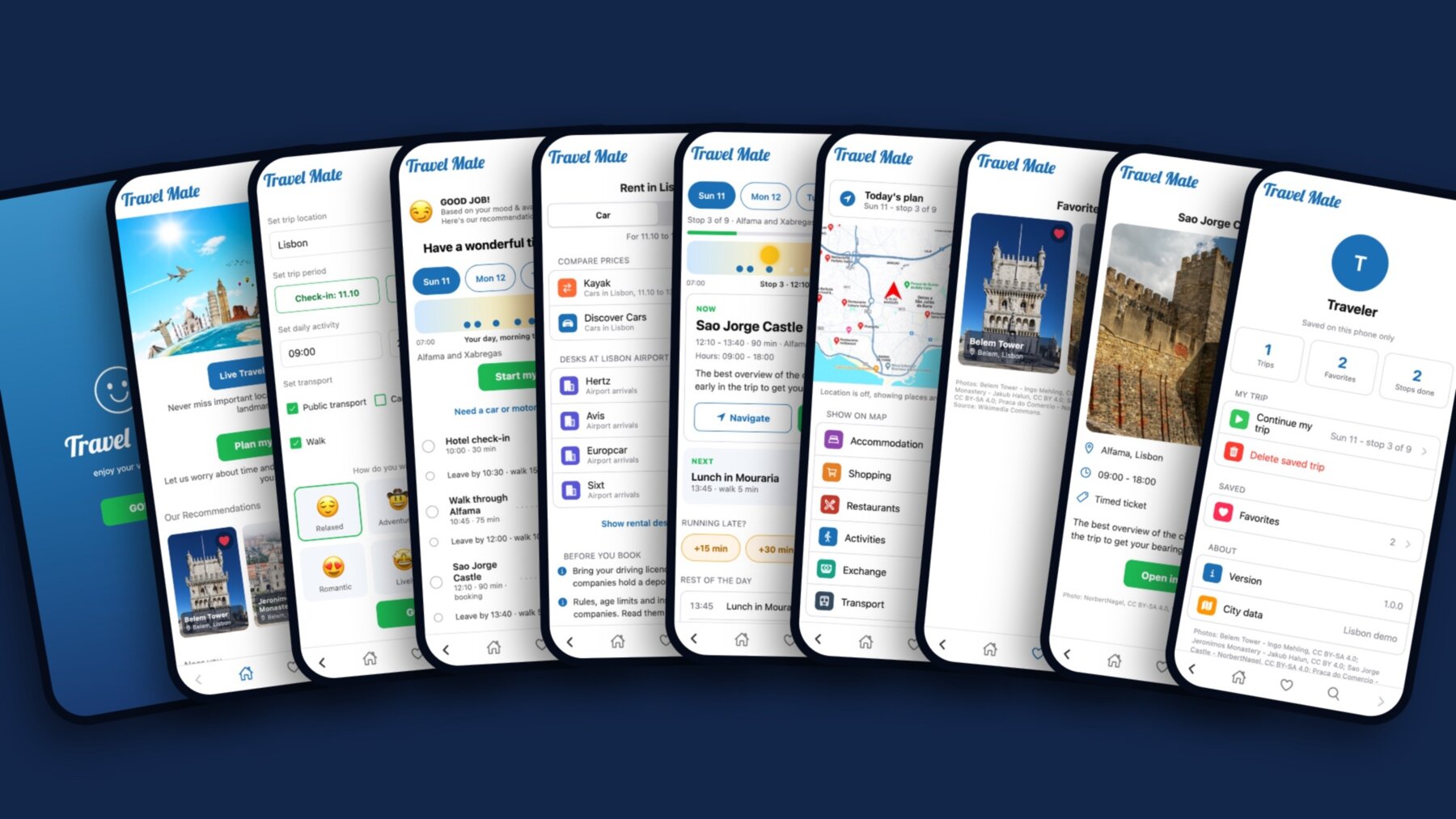 App Design — Travel Mate UX/UI